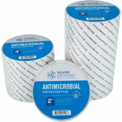 Silver Defender Antimicrobial Film Tape For Multiple Uses, 60'H x 7"W Clear -Adhesives, Sealants & Tape Sales 2022 Silver Defender NEW LABELS00575 2