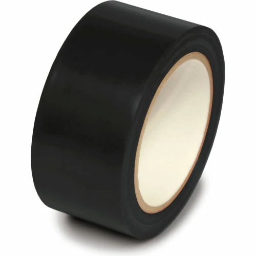 Incom Manufacturing Floor Marking Aisle Tape, Black, 2"W x 108'L Roll, PST215 1 Incom Manufacturing Floor Marking Aisle Tape, Black, 2"W x 108'L Roll, PST215