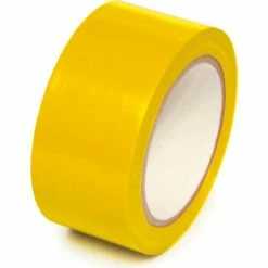 Incom Manufacturing Floor Marking Aisle Tape, Yellow, 4"W x 108'L Roll, PST410