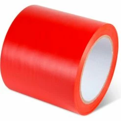 Global Industrial™ Safety Tape, 4"W x 108'L, 5 Mil, Red, 1 Roll