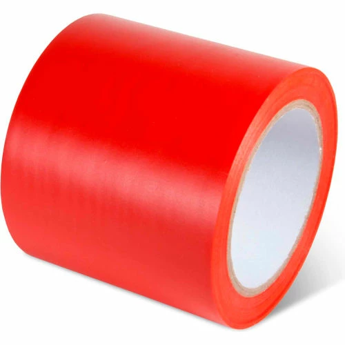 Global Industrial Safety Tape, 4"W x 108'L, 5 Mil, Red, 1 Roll 1 Global Industrial Safety Tape, 4"W x 108'L, 5 Mil, Red, 1 Roll