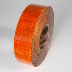 Incom Manufacturing Reflective Marking Tape, Amber, 2"W x 3-1/2"W, 50/Roll, RR250AM