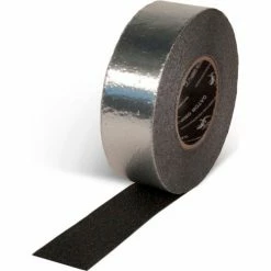 Incom Manufacturing Gator Grip Foil Backed Conformable Anti-Slip Tape, Black, 6"W x 60'L Roll, SG4106AL