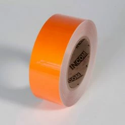 Incom Manufacturing Tuff Mark Tape, Orange, 2"W x 100'L Roll, TM1102N