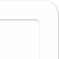 Accuform PTP206WT Tough-Mark™ Floor Marking Shape, 6"x6" Rounded Corner, White