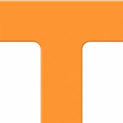 Accuform PTP207OR Tough-Mark™ Heavy-Duty Floor Marking Shape, 6"x6" T-Corner, Orange