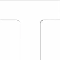 Accuform PTP207WT Tough-Mark™ Heavy-Duty Floor Marking Shape, 6"x6" T-Corner, White