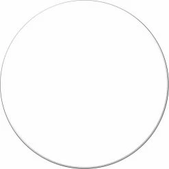 Accuform PTP208WT Tough-Mark™ Heavy-Duty Floor Marking Shape, 3-1/2" Circle, White