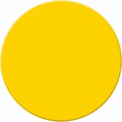 Accuform PTP208YL Tough-Mark™ Heavy-Duty Floor Marking Shape, 3-1/2" Circle, Yellow