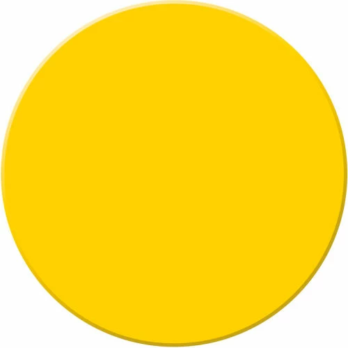 Accuform PTP208YL Tough-Mark™ Heavy-Duty Floor Marking Shape, 3-1/2" Circle, Yellow 1 Accuform PTP208YL Tough-Mark™ Heavy-Duty Floor Marking Shape, 3-1/2" Circle, Yellow