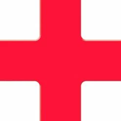 Accuform PTP212RD Tough-Mark™ Floor Marking Shape, 6"x6" Quad Corner, Red