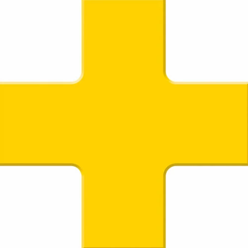 Accuform PTP212YL Tough-Mark™ Floor Marking Shape, 6"x6" Quad Corner, Yellow, 10/Pack - Pkg Qty 10 1 Accuform PTP212YL Tough-Mark™ Floor Marking Shape, 6"x6" Quad Corner, Yellow, 10/Pack - Pkg Qty 10