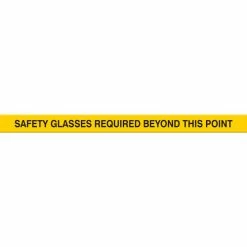 Accuform PTP232 Tough-Mark™ Heavy-Duty Message Strip, Safety Glasses Required, 4"x48" -Adhesives, Sealants & Tape Sales 2022 UFO PTP232