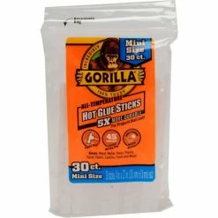 Gorilla Hot Glue 8in Full 20CT 4PC Bulk - Pkg Qty 16