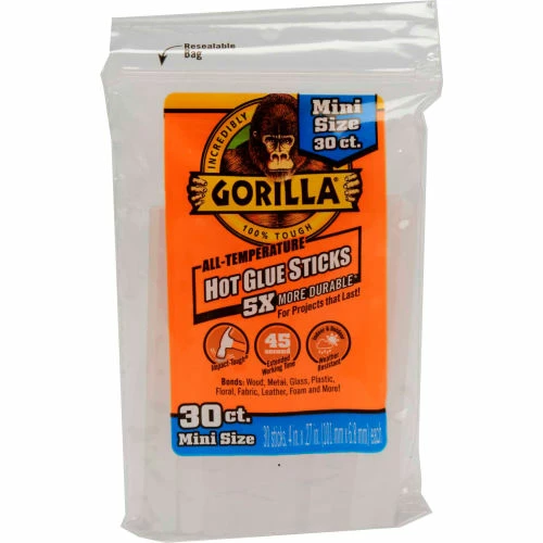 Gorilla Hot Glue 8in Full 20CT 4PC Bulk - Pkg Qty 16 1 Gorilla Hot Glue 8in Full 20CT 4PC Bulk - Pkg Qty 16