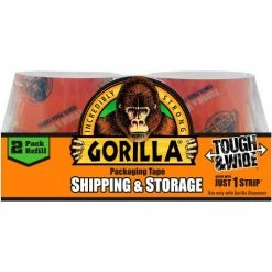 Gorilla Packaging Tape, 2.88" x 30 yd. - 2 Refill Rolls per Pack - Pkg Qty 6