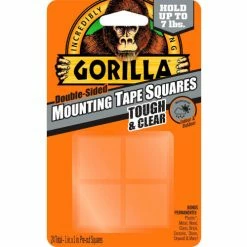 Gorilla Clear Mounting Tape Squares, 24 per Pack - Pkg Qty 6