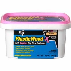 DAP Products DAP® Plastic Wood-X® Latex All Purpose Wood Filler - 32 oz., Natural - 7079800543 - Pkg Qty 4