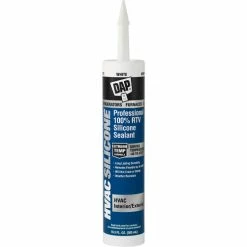 DAP Products DAP® HVAC Professional 100% RTV Silicone Sealant - 10.1 oz., White - 7079808010 - Pkg Qty 12