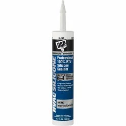 DAP Products DAP® HVAC Professional 100% RTV Silicone Sealant - 10.1 oz., Clear - 7079808011 - Pkg Qty 12