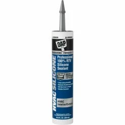 DAP Products DAP® HVAC Professional 100% RTV Silicone Sealant - 10.1 oz., Aluminum - 7079808012 - Pkg Qty 12