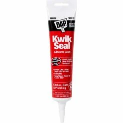 DAP Products DAP® KWIK SEAL® Kitchen & Bath Adhesive Caulk - 5.5 oz., White - 7079818001 - Pkg Qty 12