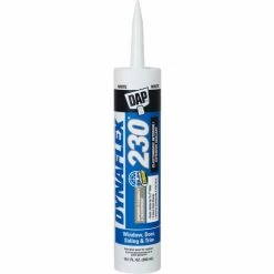 DAP Products DAP® DYNAFLEX 230® 100% Waterproof Window,Door & Trim Sealant -10.1 oz., White -7079818275 - Pkg Qty 12
