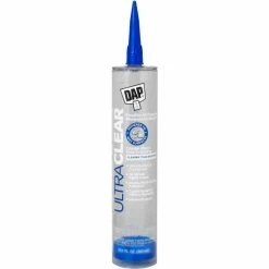 DAP Products DAP® ULTRA CLEAR™ Flexible All Purpose Waterproof Sealant- 10.1oz, Crystal Clr-7079818388 - Pkg Qty 12