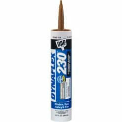 DAP Products DAP® DYNAFLEX 230® 100% Waterproof Window,Door&Trim Sealant- 10.1oz, Cedar Tan -7079818412 - Pkg Qty 12