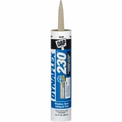 DAP Products DAP® DYNAFLEX 230® 100% Waterproof Window,Door & Trim Sealant - 10.1 oz., Clay -7079818416 - Pkg Qty 12