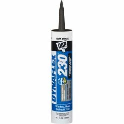DAP Products DAP® DYNAFLEX 230® 100% Waterproof Window,Door&Trim Sealant- 10.1 oz, Dark Brz -7079818420 - Pkg Qty 12