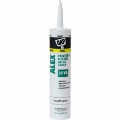 DAP Products DAP® ALEX® Painter's Acrylic Latex Caulk - 10.1 oz., White - 7079818670 - Pkg Qty 12