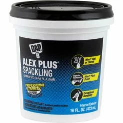 DAP Products DAP® ALEX PLUS® Spackling - 16.0 oz., White - 7079818745 - Pkg Qty 12