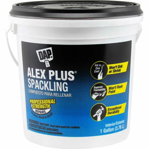 DAP Products DAP® ALEX PLUS® Spackling - 1 Gal., White - 7079818747 - Pkg Qty 2 1 DAP Products DAP® ALEX PLUS® Spackling - 1 Gal., White - 7079818747 - Pkg Qty 2