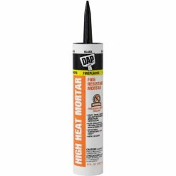 DAP Products DAP® High Heat Mortar - 10.0 oz., Black - 7079818854 - Pkg Qty 12