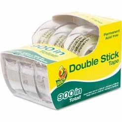 Duck® Permanent Double-Stick Tape, 1/2" x 300", 1" Core, Clear