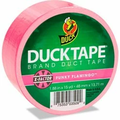 Duck® Colored Duct Tape, 1.88"W x 15 yds - 3" Core - Neon Pink