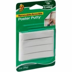Duck® Poster Putty, Removable/Reusable, Nontoxic, 2 oz/Pack