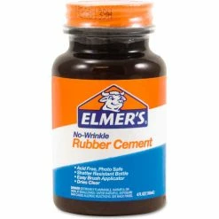 Elmer's® Rubber Cement, Repositionable, 4 oz,