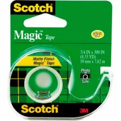 Scotch® Magic Tape w/Refillable Dispenser, 3/4" x 300", Clear