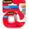 Scotch® Wallsaver Removable Poster Tape, Double-Sided, 3/4" x 150", w/Dispenser