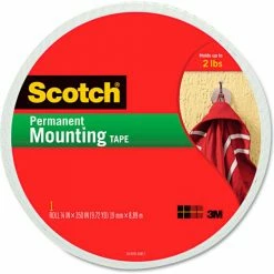 Scotch® Foam Mounting Double-Sided Tape, 3/4" Wide x 350" Long