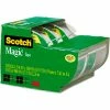 Scotch® Magic Tape, Refillable Dispenser, 3/4" x 300", 3/Pack