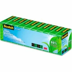 Scotch® Magic Greener Tape, 3/4" x 900", 1" Core, 10/Pack