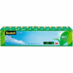 Scotch® Magic Greener Tape, 3/4" x 900", 1" Core, 12 Rolls/Pack