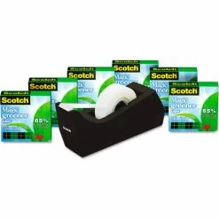 Scotch® Magic Greener Tape, with C38 Dispenser, 3/4" x 900", 6/Pack