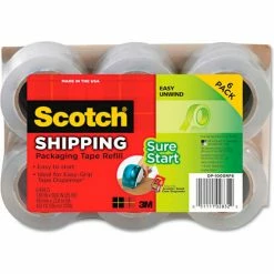 Scotch® Refill Rolls for DP-1000 Easy Grip Tape Dispenser, 1.88" x 25yds, 6/Pack