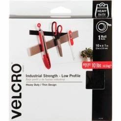Velcro Brand VELCRO® Brand U.S.A. Inc Fastener Tape, Hook/Loop, Water-Resistant 1"x10', Black