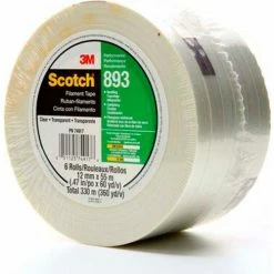 3M Scotch® 893 Filament Tape 1/2" x 60 Yds. 6 Mil Clear - Pkg Qty 72 -Adhesives, Sealants & Tape Sales 2022 scotch filament tape 893 clear 12 mm x 55 m 1